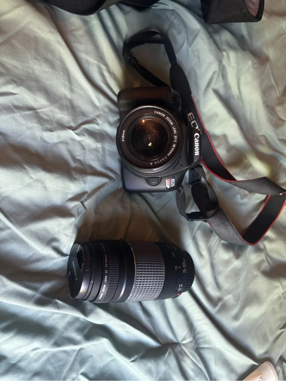 Canon Black DSLR Camera Kit with Two Zoom Lenses